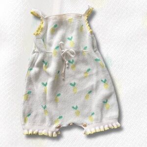 Adorable 🍋 Lemon Print Baby Romper
